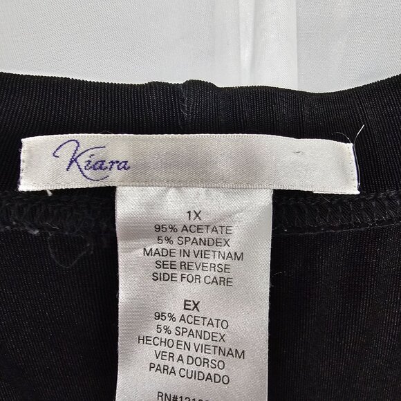 Vintage Kiara Skirt Black Liquid Knit Goth Minimalist Whimsigoth 1X - Picture 6 of 8